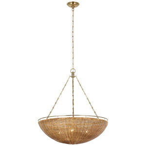 Clovis - 60W 4 LED Medium Chandelier In Traditional Style-32.25 Inches Tall and 28 Inches Wide