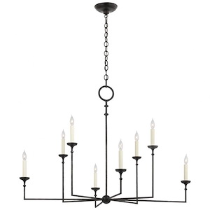 Rowen - 44W 8 LED Grande Chandelier In Casual Style-36.75 Inches Tall and 52 Inches Wide