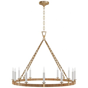 Darlana - 66W 12 LED Large Wrapped Ring Chandelier-32 Inches Tall and 40 Inches Wide - 1328053