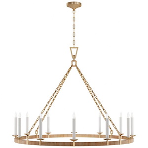 Darlana - 66W 12 LED Extra Large Wrapped Ring Chandelier-38.75 Inches Tall and 50 Inches Wide - 1328054