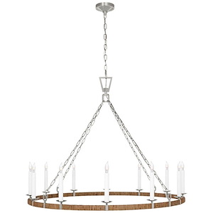 Darlana Wrapped - 66W 12 LED Extra Large Wrapped Ring Chandelier-38.75 Inches Tall and 50 Inches Wide - 1314549