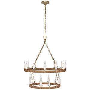 Darlana - 110W 20 LED Medium 2-Tier Chandelier-36.75 Inches Tall and 31.75 Inches Wide