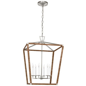 Darlana Wrapped - 33W 6 LED Large Wrapped Lantern-34.25 Inches Tall and 24 Inches Wide
