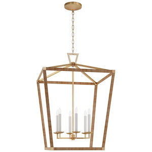Darlana - 33W 6 LED Extra Large Wrapped Lantern-42 Inches Tall and 29 Inches Wide