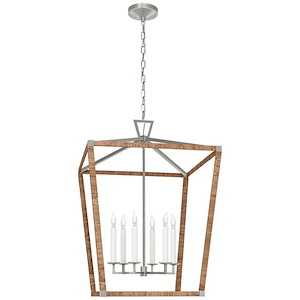 Darlana Wrapped - 33W 6 LED Extra Large Wrapped Lantern-42 Inches Tall and 29 Inches Wide