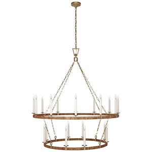 Darlana - 110W 20 LED Extra Large 2-Tier Chandelier-59.75 Inches Tall and 52.25 Inches Wide - 1328062