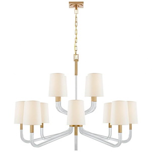 Reagan - 12 Light Grande 2-Tier Chandelier In Modern Style-35.5 Inches Tall and 44.75 Inches Wide - 1112145
