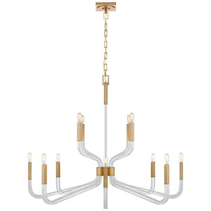 Reagan - 12 Light Grande 2-Tier Chandelier In Modern Style-35.5 Inches Tall and 44.75 Inches Wide