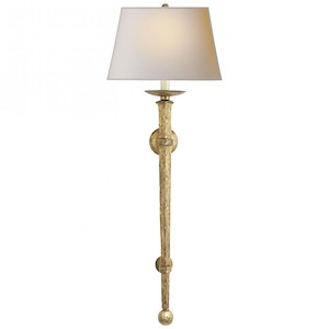 Iron Torch - 1 Light Long Wall Sconce
