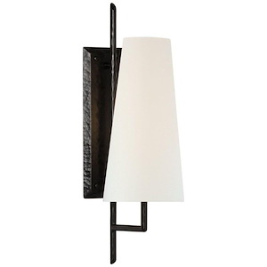 Ashton - 6.5W 1 LED Large Single Sculpted Wall Sconce-20 Inches Tall and 6 Inches Wide