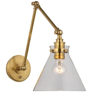 Parkington - 15W 1 LED Double Library Wall Sconce In Traditional Style-14 Inches Tall and 8.5 Inches Wide