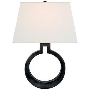 Ring Form - 1 Light Large Wall Sconce In Modern Style-19 Inches Tall and 13.5 Inches Wide