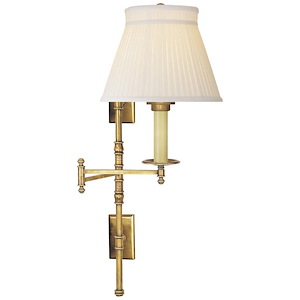 Dorchester - 1 Light Double Backplate Swimg Arm Wall Sconce In Traditional Style-27 Inches Tall and 20 Inches Wide - 1328093