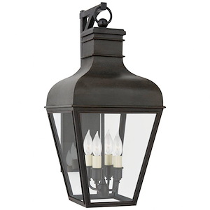 Fremont - 4 Light Small Outdoor Bracketed Wall Lantern In Modern Style-20.5 Inches Tall and 9.5 Inches Wide