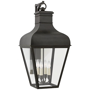 Fremont - 4 Light Large Outdoor Bracketed Wall Lantern In Modern Style-35.5 Inches Tall and 17 Inches Wide - 1225340