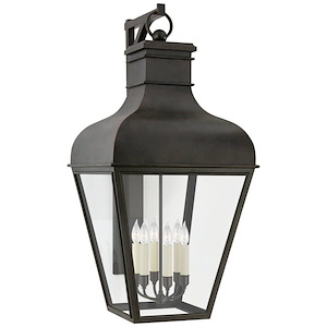 Fremont - 6 Light Grande Outdoor Bracketed Wall Lantern In Modern Style-45.75 Inches Tall and 22 Inches Wide - 1225319