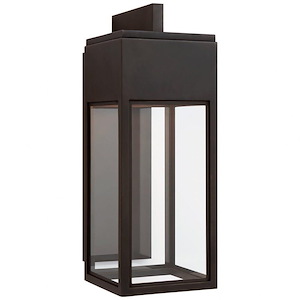 Irvine - 12W LED Medium Outdoor Bracketed Wall Lantern In Modern Style-18 Inches Tall and 6.75 Inches Wide - 1225474