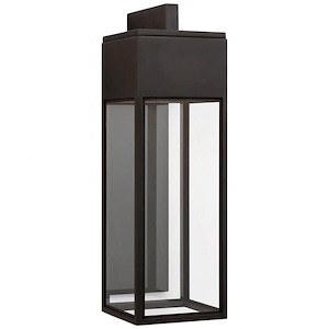 Irvine - 27W LED Large Outdoor Bracketed Wall Lantern In Modern Style-26 Inches Tall and 8.25 Inches Wide