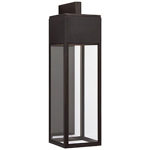 Irvine - 27W LED Grande Outdoor Bracketed Wall Lantern In Modern Style-35 Inches Tall and 9.75 Inches Wide