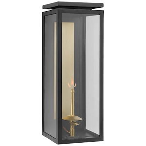 Fresno - 800 BTU Gas Large Outdoor Wall Lantern In Modern Style-20.25 Inches Tall and 7 Inches Wide - 1328105