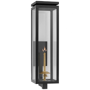 Fresno - 1650 BTU Gas Large Bracketed Outdoor Wall Lantern In Modern Style-22.75 Inches Tall and 6 Inches Wide - 1328108