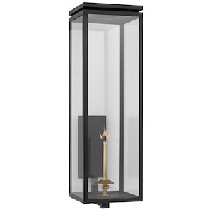 Fresno - 1650 BTU Gas Outdoor Grande Bracketed Wall Lantern In Modern Style-30.5 Inches Tall and 9 Inches Wide - 1328109