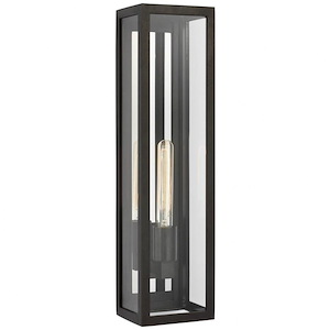 Fresno - 8W 1 LED Large Tall Outdoor Wall Lantern In Modern Style-22 Inches Tall and 5.5 Inches Wide