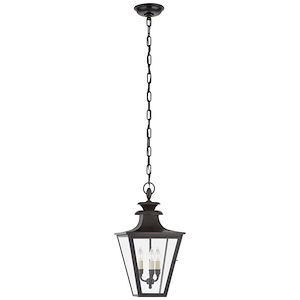 Albermarle - 3 Light Small Outdoor Hanging Lantern In Traditional Style-20 Inches Tall and 10.5 Inches Wide