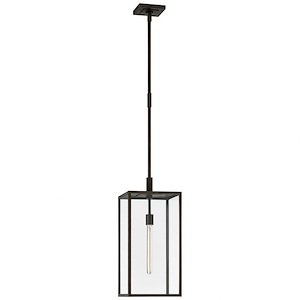 Fresno - 1 Light Large Outdoor Hanging Lantern In Modern Style-26.75 Inches Tall and 12 Inches Wide