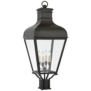 Fremont - 4 Light Outdoor Post Lantern In Modern Style-32.5 Inches Tall and 13 Inches Wide