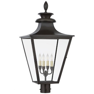Albermarle - 4 Light Outdoor Post Lantern In Traditional Style-29.5 Inches Tall and 14.25 Inches Wide