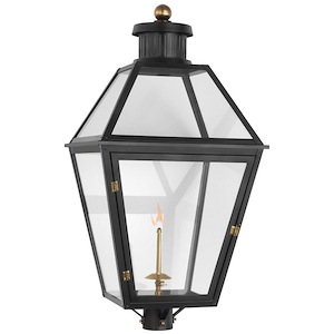 Stratford - 1650 BTU Gas Outdoor Post Lantern In Traditional Style-35.25 Inches Tall and 18 Inches Wide - 1328114