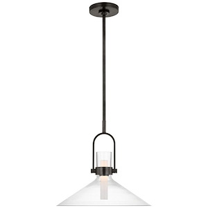 Larkin - 15W LED Empire Pendant In Modern Style-16.75 Inches Tall and 18.25 Inches Wide - 1314576