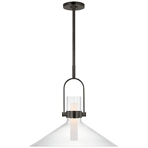 Larkin - 18W LED Empire Pendant In Modern Style-22.25 Inches Tall and 24 Inches Wide - 1314577