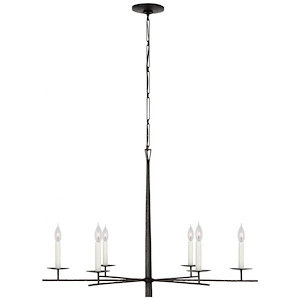 Arnav - 33W 6 LED Large Chandelier In Casual Style-24.25 Inches Tall and 36 Inches Wide - 1225411