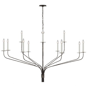 Belfair - 66W 12 LED Grande 2-Tier Chandelier In Traditional Style-35.5 Inches Tall and 60 Inches Wide