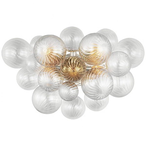Talia - 12.5W 5 LED Large Wall Sconce In Modern Style-17.75 Inches Tall and 26.75 Inches Wide