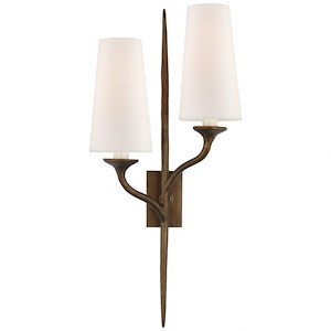 Iberia - 2 Light Double Right Wall Sconce In Casual Style-24 Inches Tall and 11 Inches Wide - 1112243