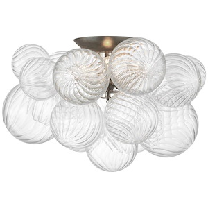 Talia - 19.5W 3 LED Flush Mount In Modern Style-11 Inches Tall and 19.5 Inches Wide