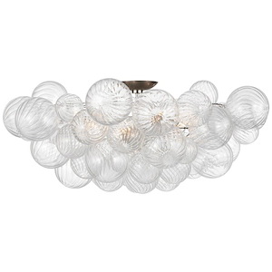 Talia - 58.5W 9 LED Flush Mount In Modern Style-15.75 Inches Tall and 37.5 Inches Wide