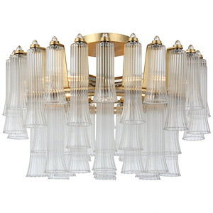 Lorelei - 22W 4 LED Semi-Flush Mount In Traditional Style-12 Inches Tall and 18 Inches Wide