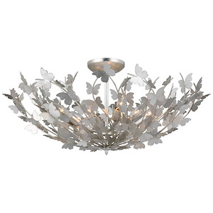 Farfalle - 44W 8 LED Large Semi-Flush Mount In Casual Style-14.25 Inches Tall and 30 Inches Wide