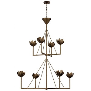 Alberto - 8 Light Large 2-Tier Chandelier In Casual Style-57.5 Inches Tall and 49 Inches Wide - 1225177