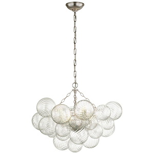 Talia - 39W 6 LED Medium Chandelier In Modern Style-22.25 Inches Tall and 29.25 Inches Wide - 1328143