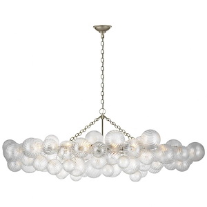 Talia - 78W 12 LED Large Linear Chandelier In Casual Style-24.25 Inches Tall and 25.75 Inches Wide - 1112265