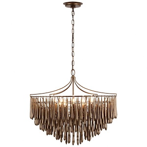 Vacarro - 65W 10 LED Medium Chandelier In Casual Style-26.75 Inches Tall and 30.5 Inches Wide - 1112266