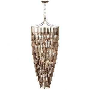 Vacarro - 78W 12 LED Tall Cascading Chandelier In Casual Style-66.75 Inches Tall and 25 Inches Wide - 1112268