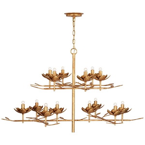 Clementine - 91W 14 LED Tiered Chandelier-30 Inches Tall and 52.75 Inches Wide
