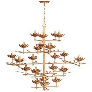 Clementine - 149.5W 23 LED Tiered Entry Chandelier-42 Inches Tall and 48 Inches Wide