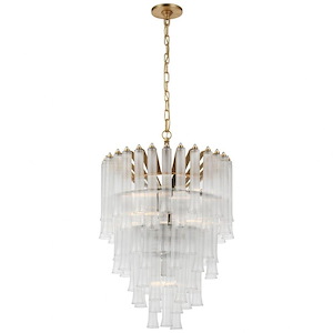 Lorelei - 49.5W 9 LED Small Waterfall Chandelier In Traditional Style-30.75 Inches Tall and 20.5 Inches Wide